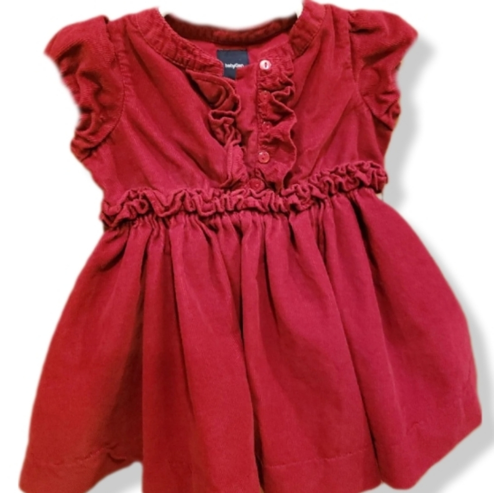 Crimson Red Baby GAP Infant dress Size 6-12 month